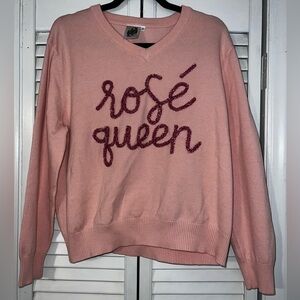 QUEEN OF SPARKLES ROSÉ QUEEN SWEATER